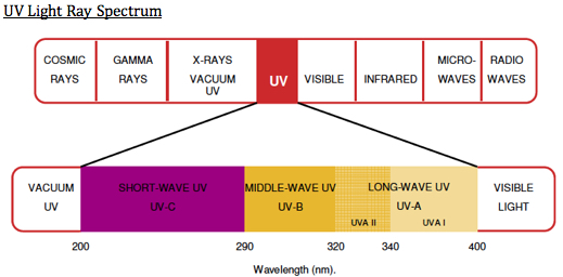 UV Ray Spectrum